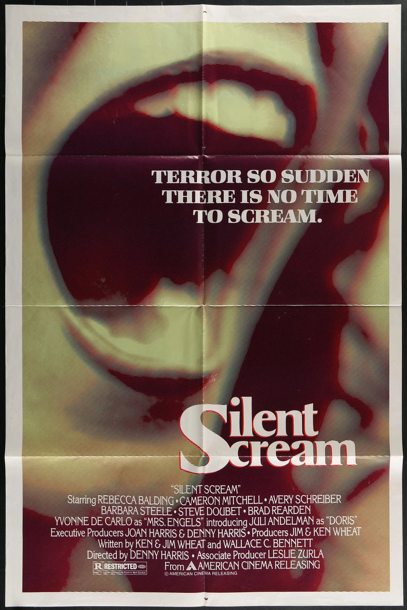 Silent Scream (1979) Original One Sheet Horror Poster Folded 27x41