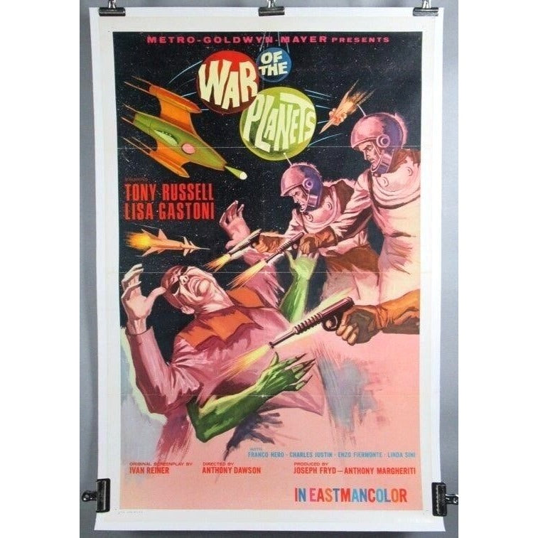 War of the Planets (1966) Original Vintage Linenbacked Sci-Fi Movie Poster