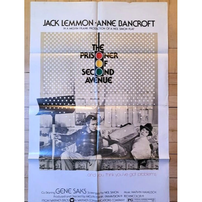The Prisoner of Second Avenue (1975) Original Movie Poster Folded 27x41