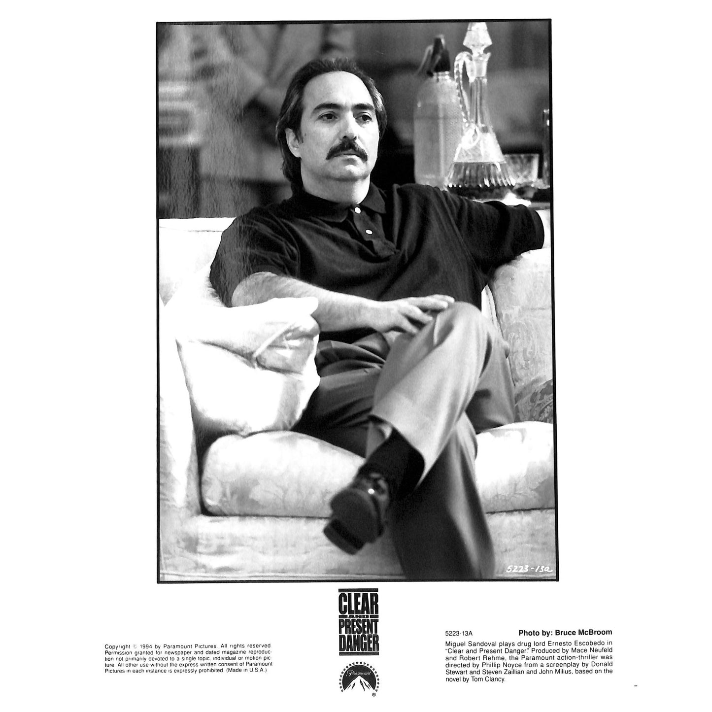 Clear and Present Danger (1994) Movie Still Full Set 8x10