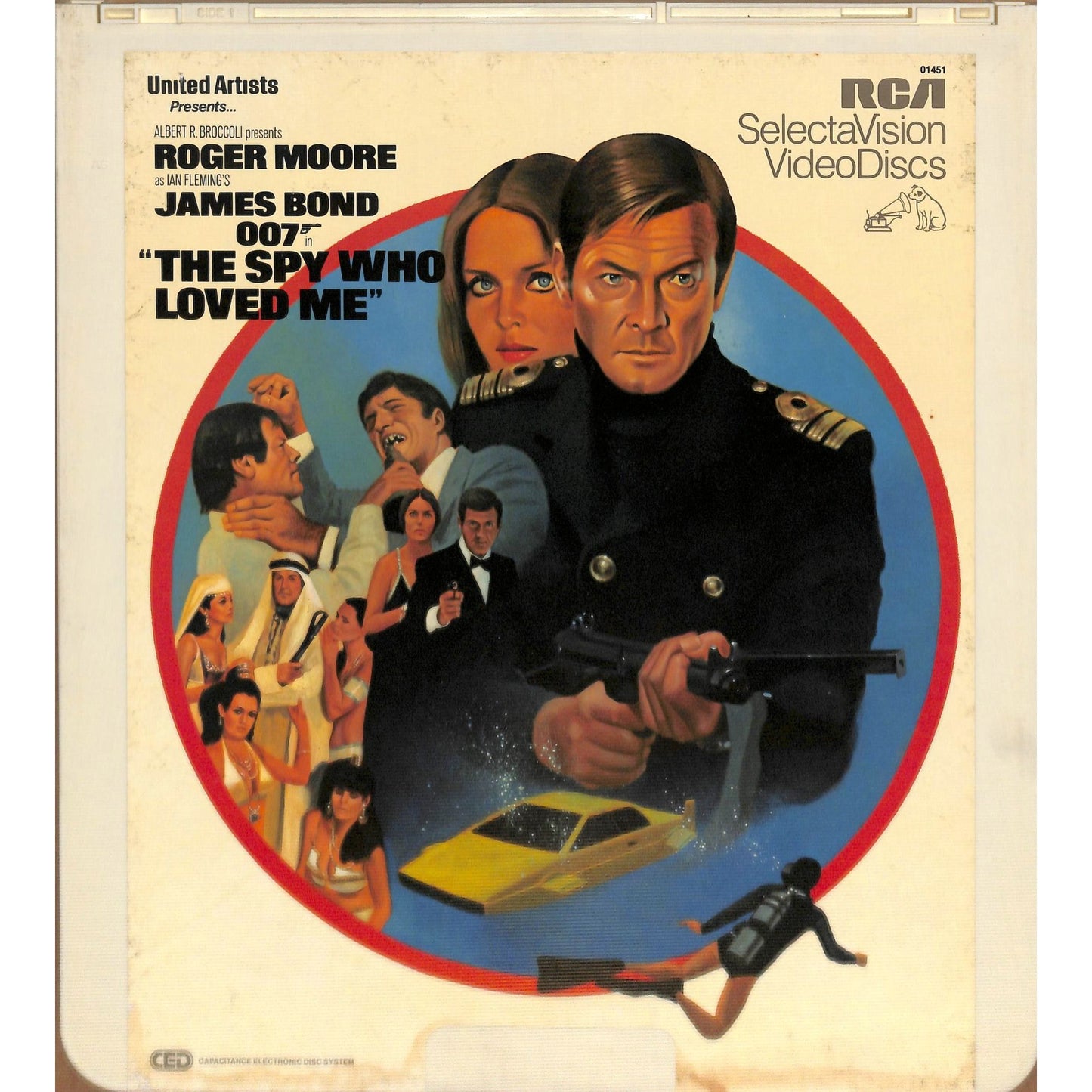 The Spy Who Loved Me (1977) Vintage CED Videodisc TESTED WORKING