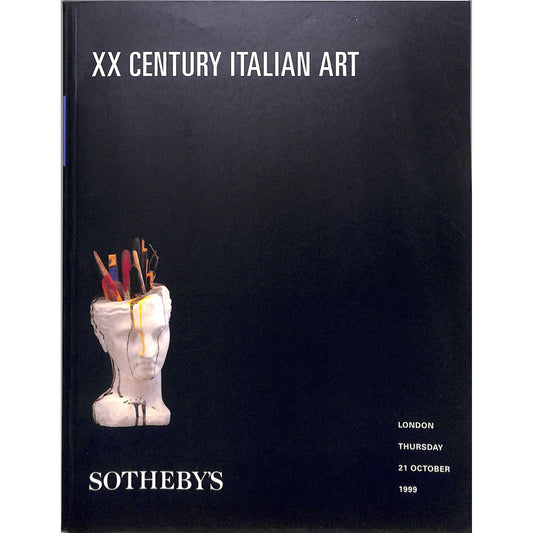 Sotheby's XX Century Italian Art Auction Catalog October 21, 1999