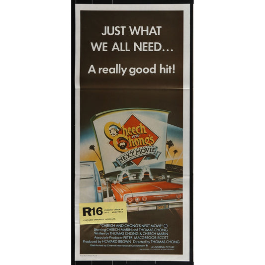 Cheech and Chong's Next Movie (1980) Original Australian Daybill Poster 13x30
