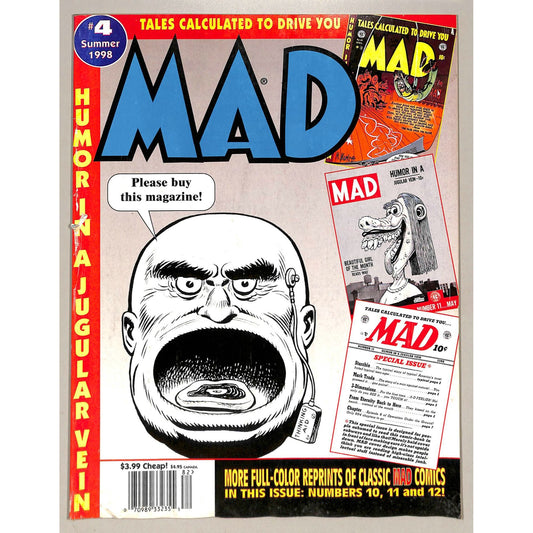 MAD Comic Book Magazine #4 Summer 1998 Excellent Condition