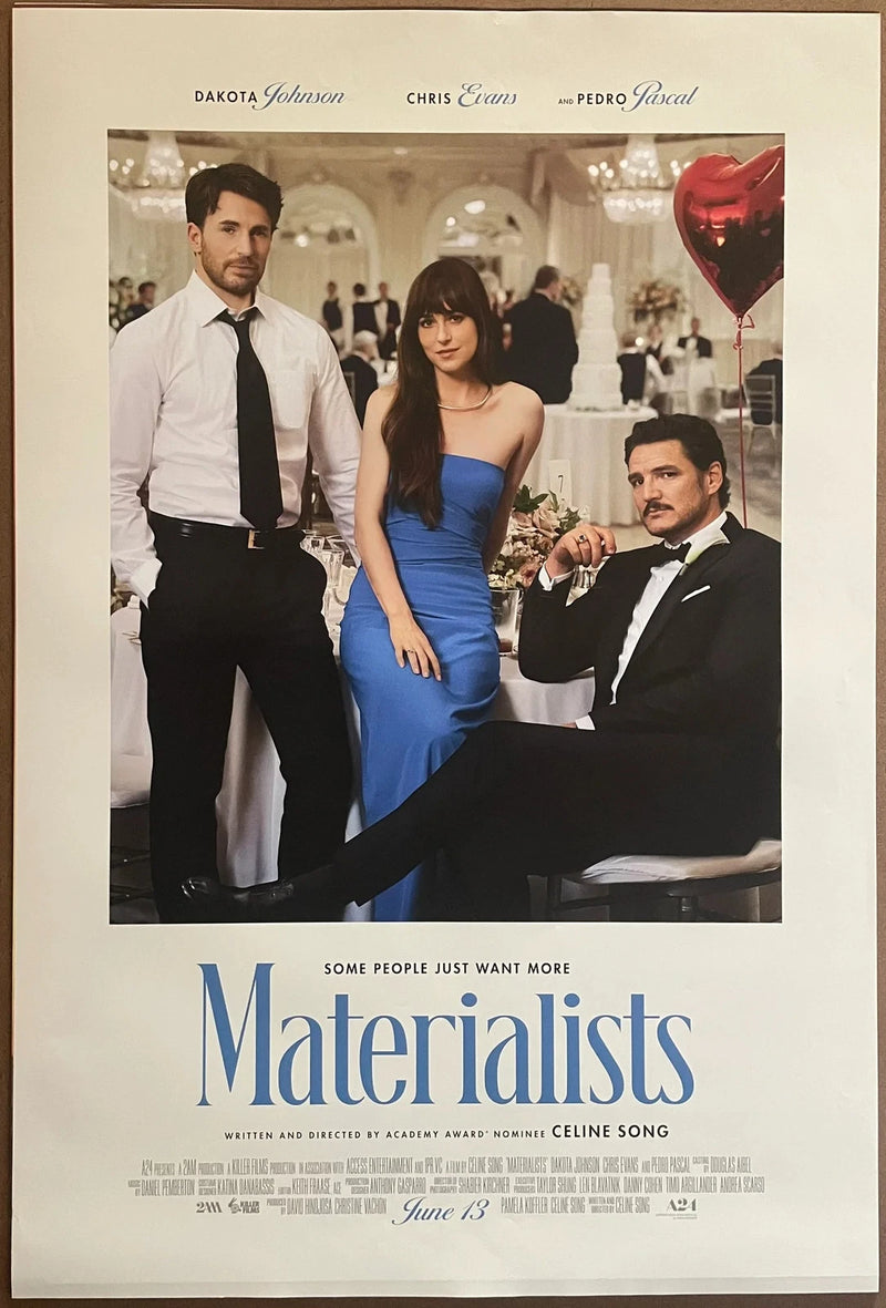 Materialists 2025 Dakota Johnson Chris Evans Pedro Pascal 27x40 Poster
