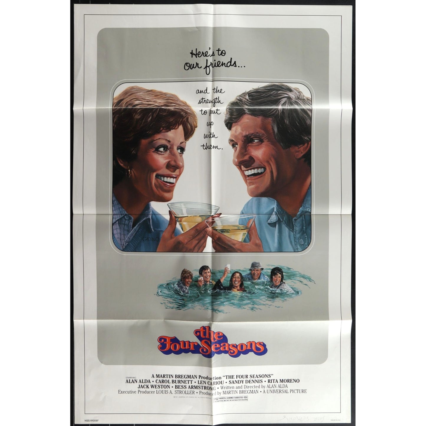 The Four Seasons (1981) Original Movie Poster Folded 27x41