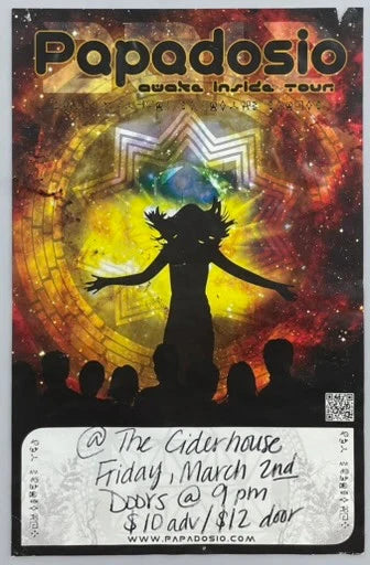 Papadosio 2012 Awaka Inside Tour 11x17 Concert Poster Ciderhouse Asheville