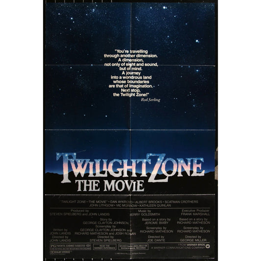 Twilight Zone The Movie (1983) Orig. Movie Poster 27x41 Folded Spielberg EM4-37