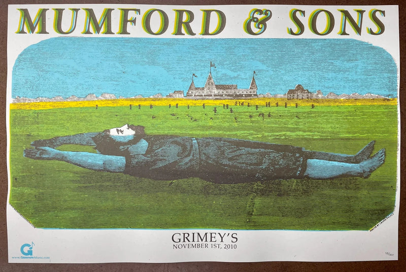 Mumford & Sons 2010 Grimey's Nashville TN Concert Poster Limited Edition 98/200