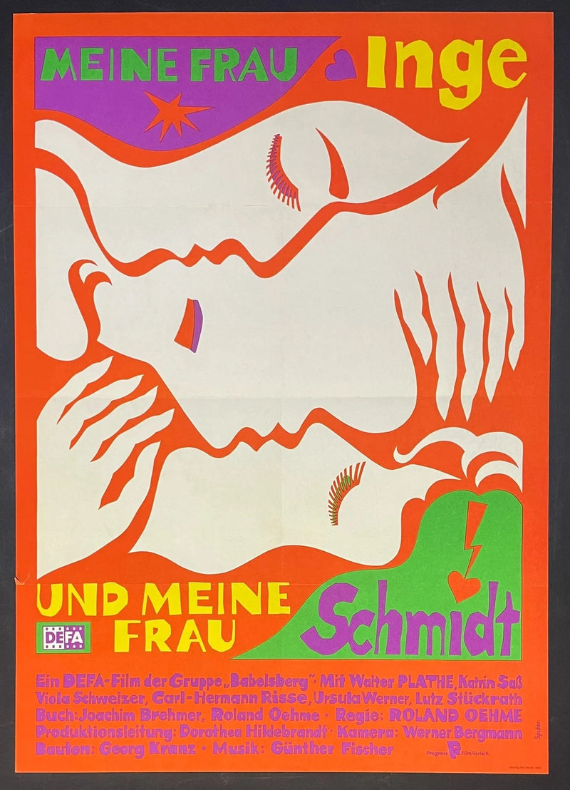 Meine Frau Inge und meine Frau Schmidt (1985) Original German Poster 23x32