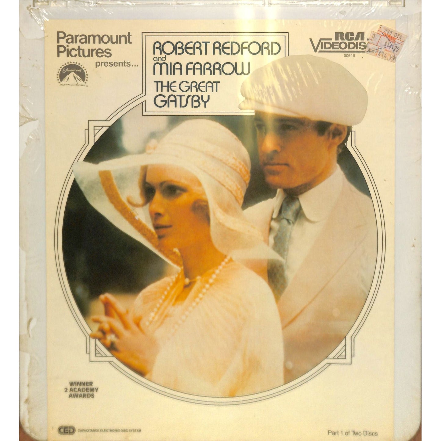The Great Gatsby (1974) Vintage CED RCA SelectaVision Videodisc TESTEDWORKING