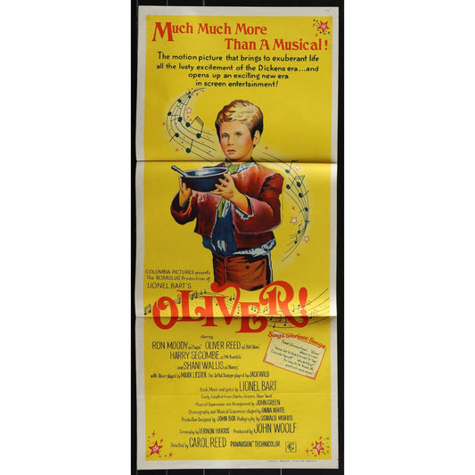 Oliver! (1968) Original Australian Daybill Movie Poster Folded 13x30