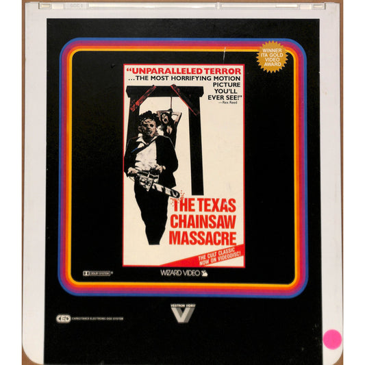 The Texas Chainsaw Massacre (1974) Vintage CED RCA SelectaVision Videodisc TESTED WORKING