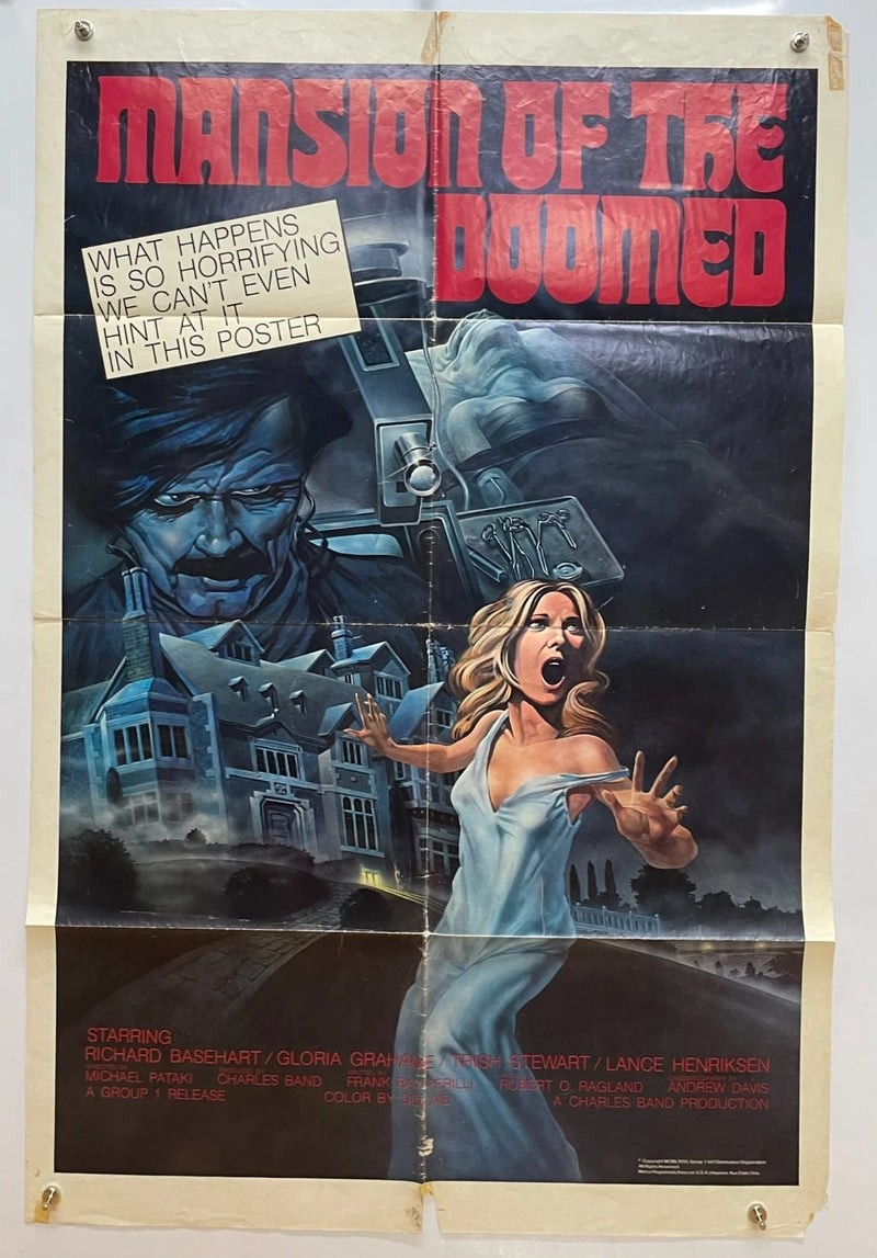 Mansion of the Doomed (1976) Original One Sheet Movie Poster Horror 27x41