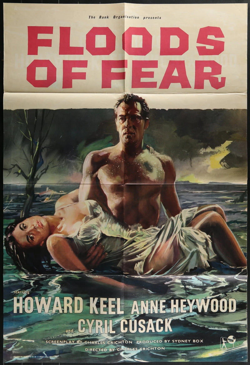 Floods of Fear (1958) Original British Movie Poster Folded 27x40 Howard Keel
