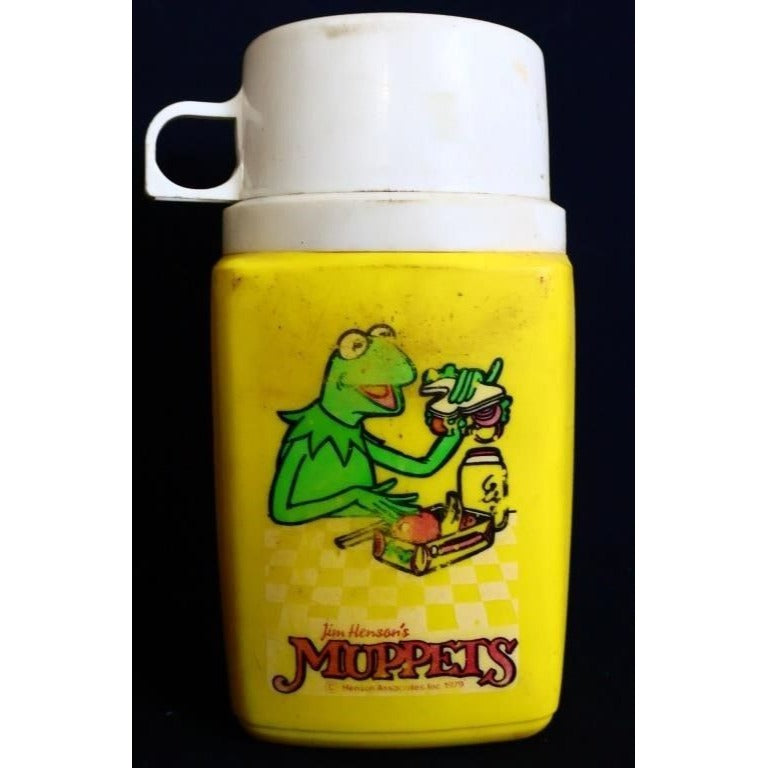Vintage metal Muppets lunchbox w thermos