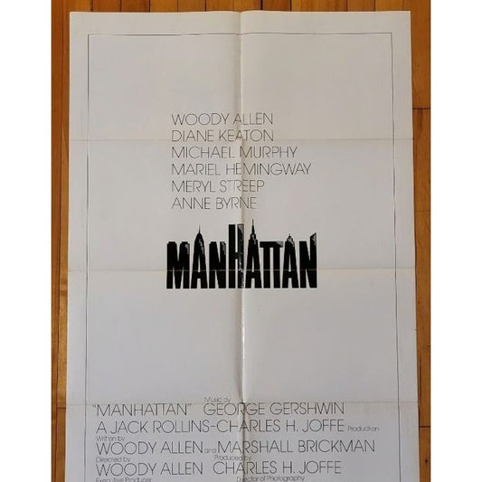 Manhattan (1979) Original Movie Poster 27x41 Folded Woody Allen