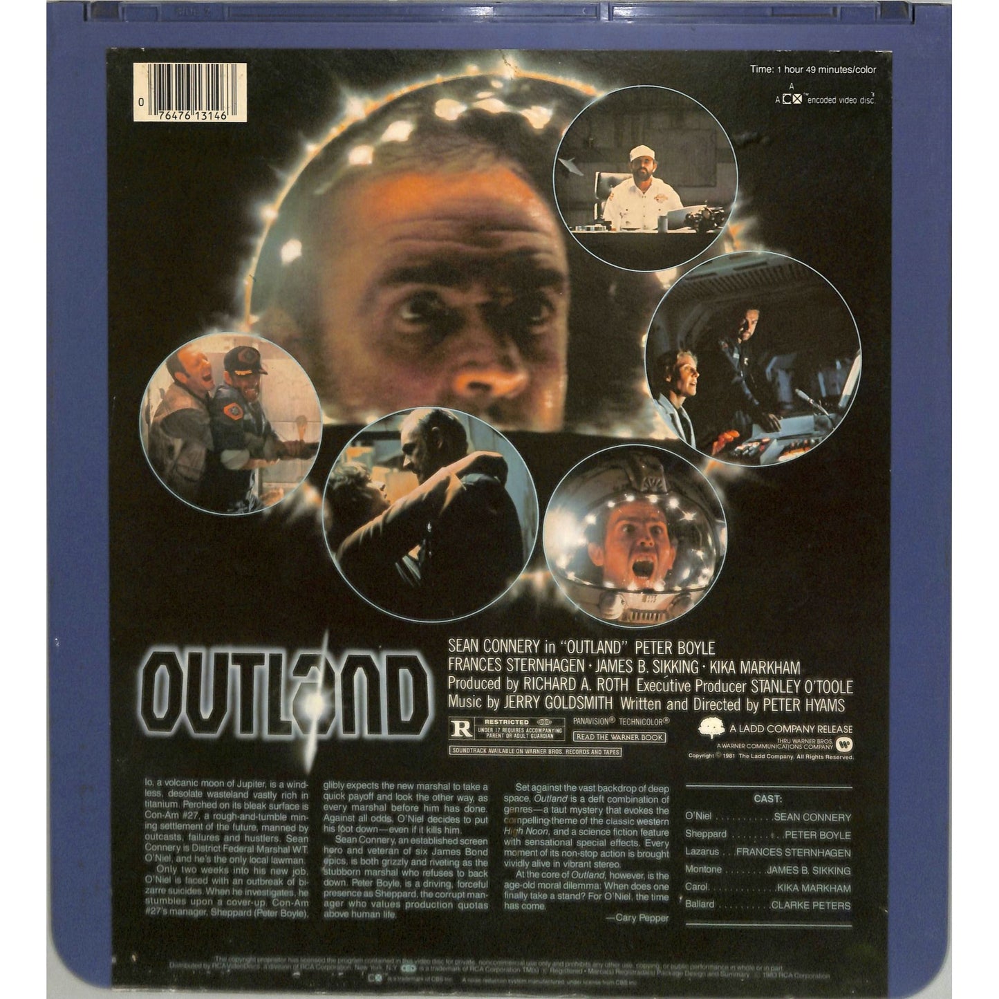 Outland (1981) Vintage CED Videodisc