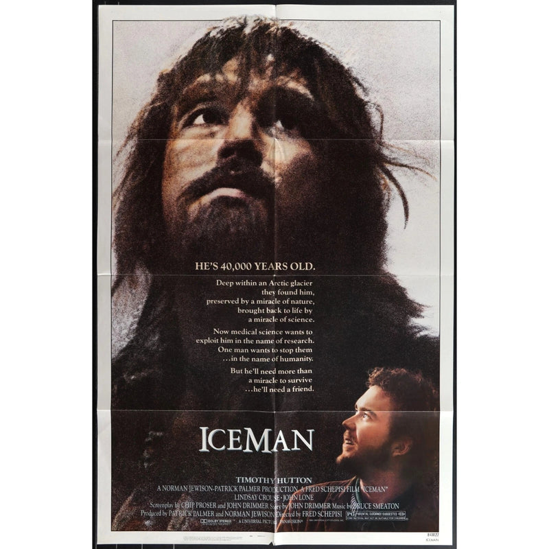 Iceman (1984) Original Movie Poster Folded 27x41 Timothy Hutton EM4-161