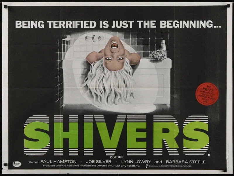 They Came from Within Shivers 1976 British Quad Poster 30x40 David Cronenberg