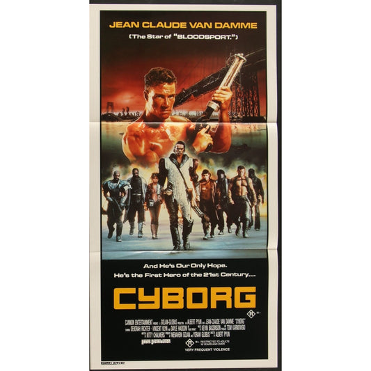 Cyborg (1989) Original Australian Day Bill Movie Poster