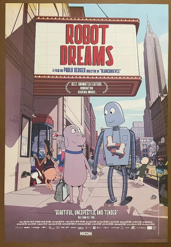 Robot Dreams 2023 Original Movie Poster 27x40 Pablo Berger Animated Film