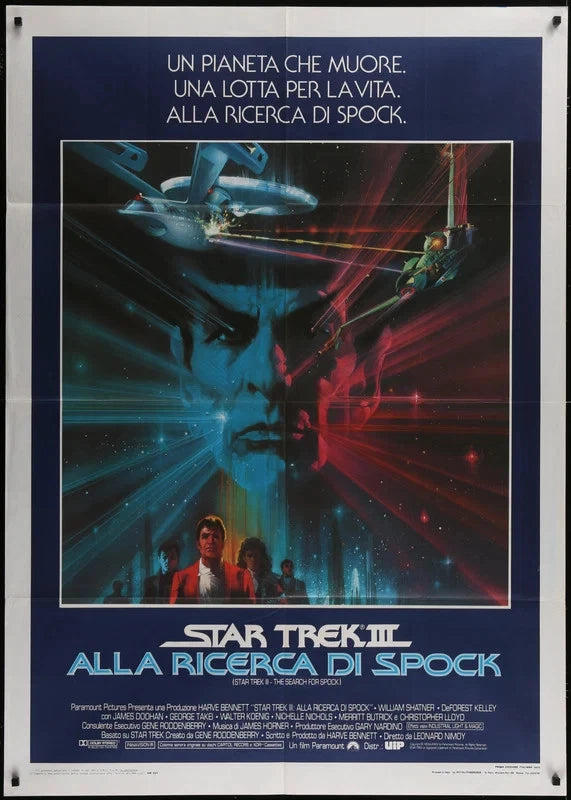 Star Trek III: The Search for Spock 1984 Original Italian 1P Movie Poster 39x55