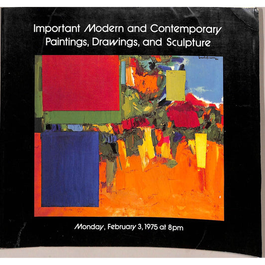 Sotheby's Important Modern and Contemporary Art Auction Catalog February 3, 1975