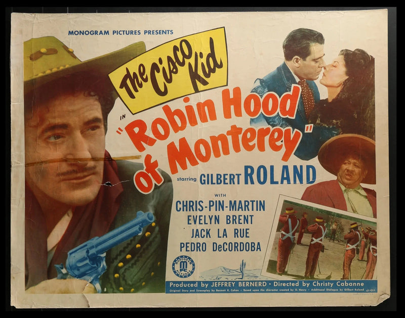Robin Hood of Monterey (1947) Original Half-sheet Movie Poster 22x28