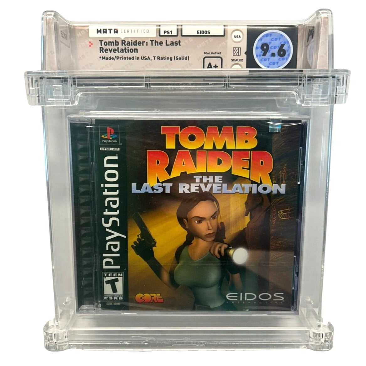 Tomb Raider: The Last Revelation PS1 PlayStation Sealed Video Game WATA 9.6/A+
