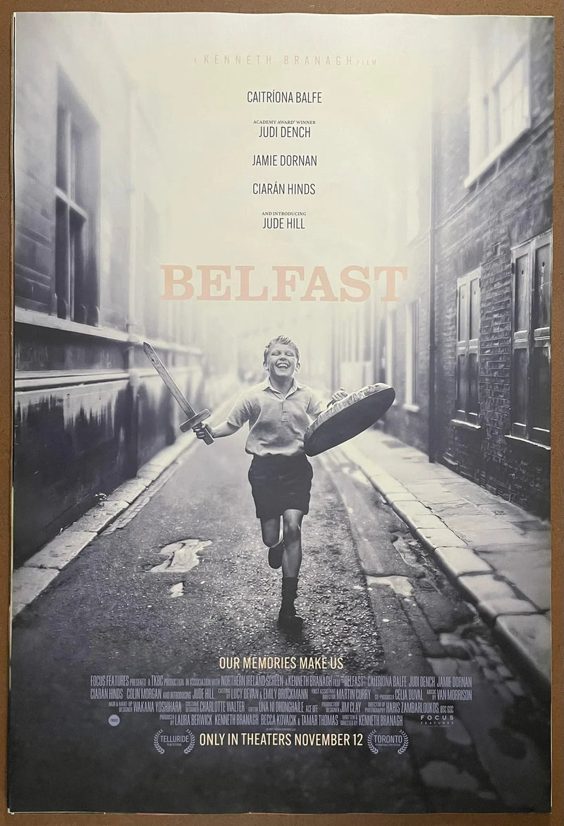 Belfast 2021 Original Movie Poster 27x40 DS Kenneth Branagh Judi Dench