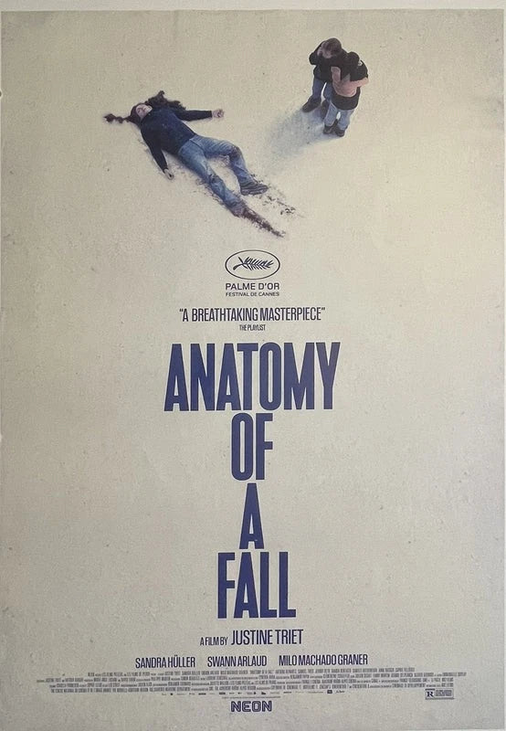 Anatomy of a Fall 2023 Original Movie Poster 27x40 DS Sandra Huller Neon