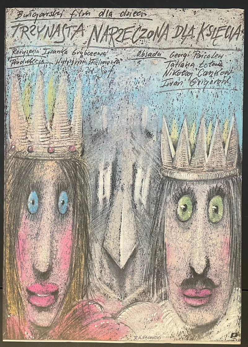Try­nasta Narzeczona dla Księcia (1980) Original Polish Poster 26x37