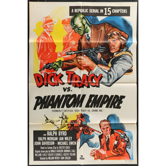 Dick Tracy vs. Crime, Inc. (1941) Original Movie Poster Folded 27x41