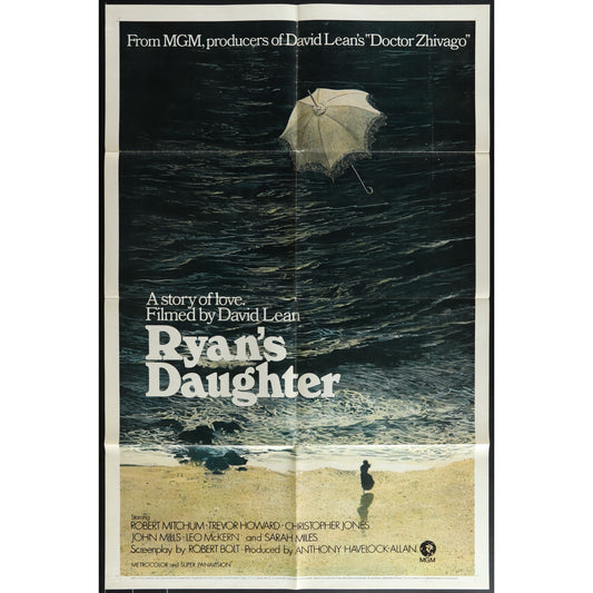 Ryan's Daughter (1970) Original Movie Poster 27x41 Folded