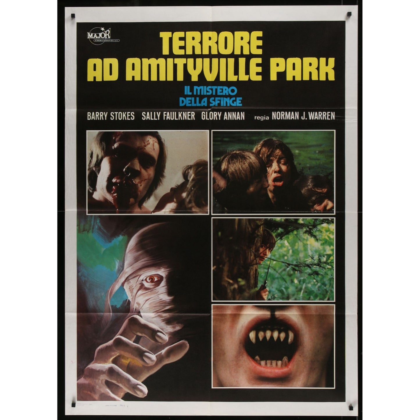 The Amityville Horror (1979) Original Italian 1P Movie Poster Folded 39x55