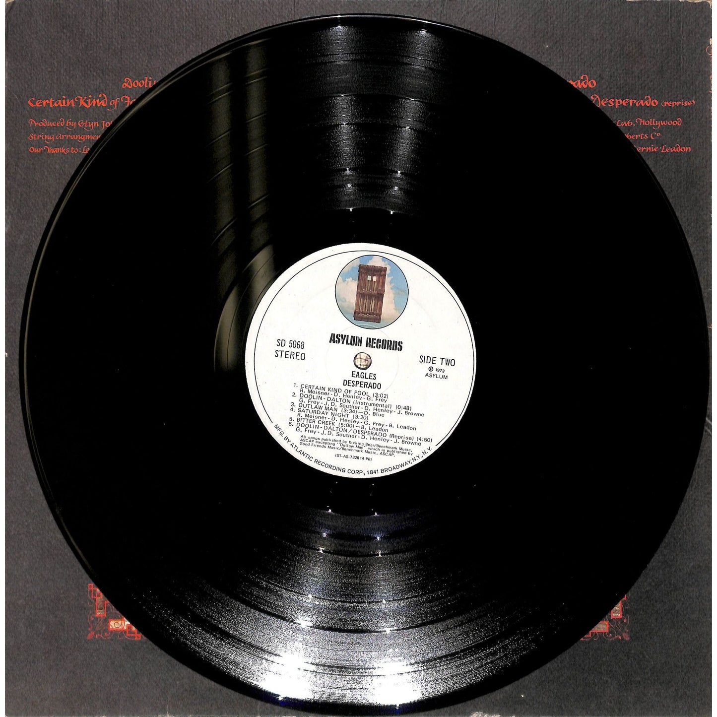 Eagles - Desperado Vinyl Record SD 5068