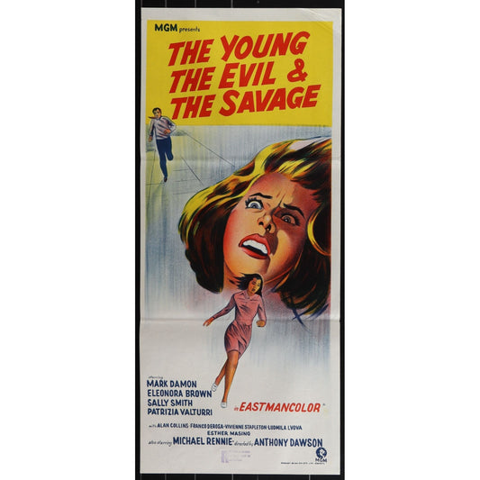 Naked You Die (1968) Original Australian Daybill Poster Folded 13x30