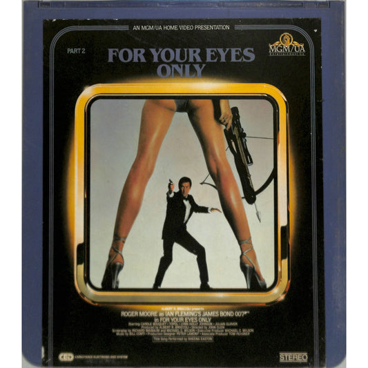 For Your Eyes Only (1981) Vintage CED Videodisc TESTED WORKING