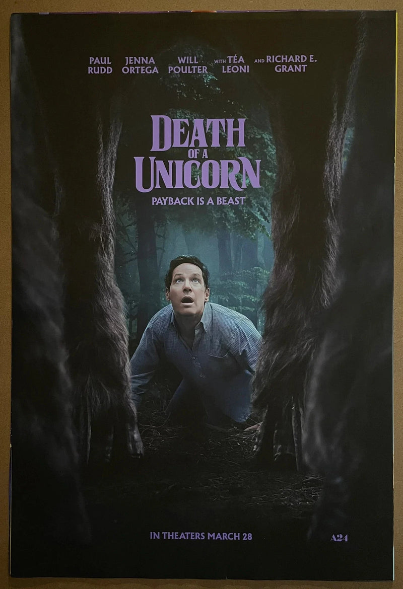 Death of a Unicorn 2025 USA 27x40 DS Rolled A24 Horror Comedy Poster