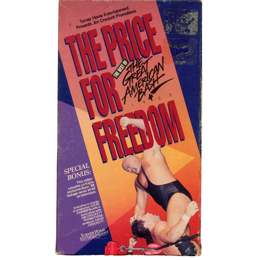 The Price for Freedom (1988) Wrestling VHS Tape