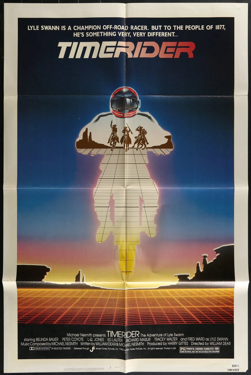 Timerider (1982) Original One Sheet Poster 27x41 Fred Ward Sci-Fi Western