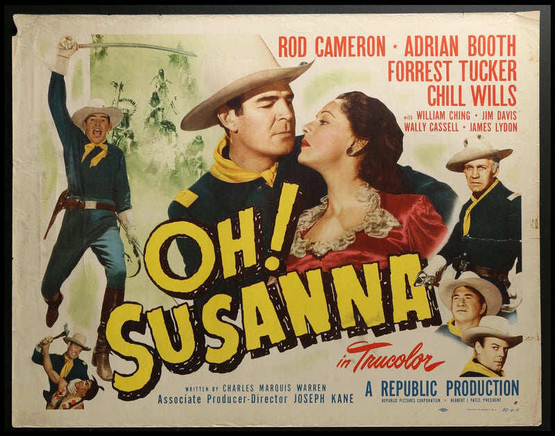 Oh! Susanna (1951) Original Half-sheet Movie Poster Rolled 22x28