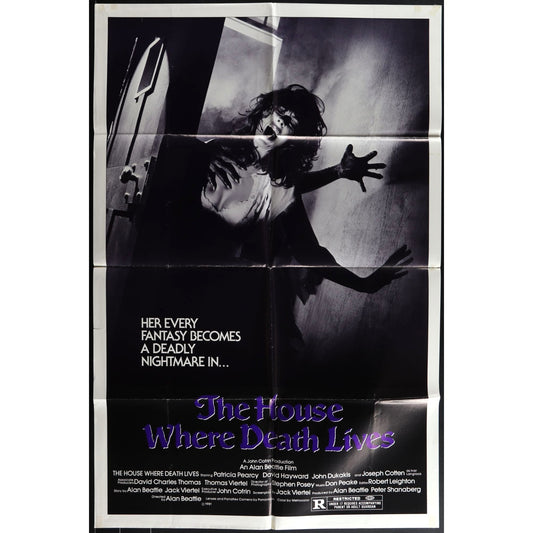 The house Where Death Lives (1981) Original Movie Poster Folded 27x41