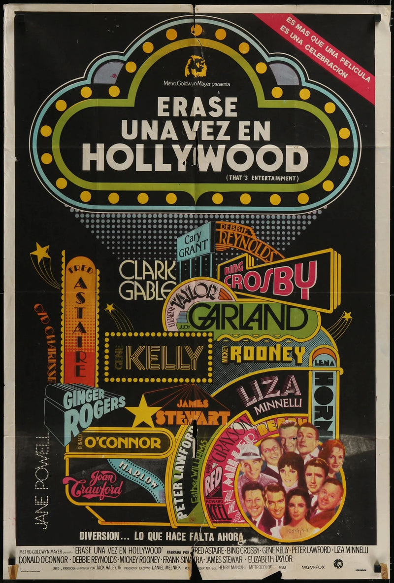 That's Entertainment! (1974) Argentinean Movie Poster 29x43 MGM Musical Stars