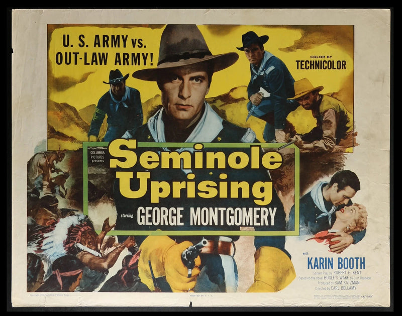 Seminole Uprising (1955) Original Half-Sheet Movie Poster 22x28