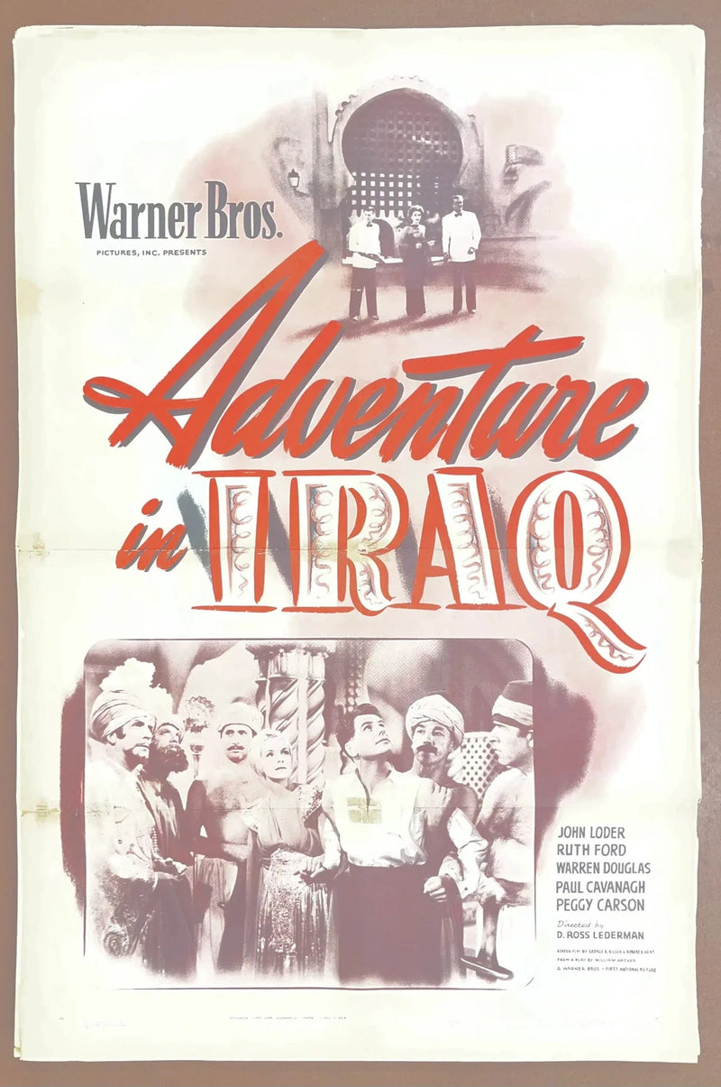 Adventure in Iraq (1943) 27x41 One Sheet Movie Poster John Loder Ruth Ford 1940s