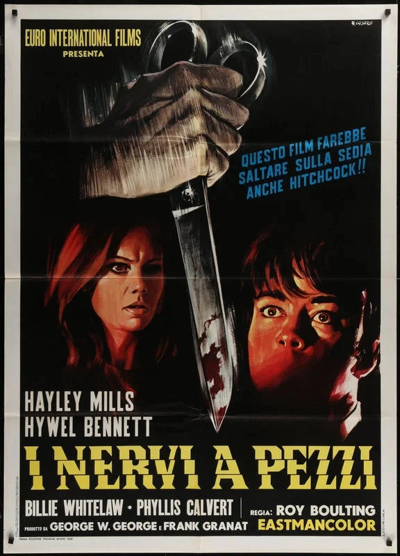 Twisted Nerve 1968 Original Italian 1P Movie Poster 39x55 Hayley Mills Thriller