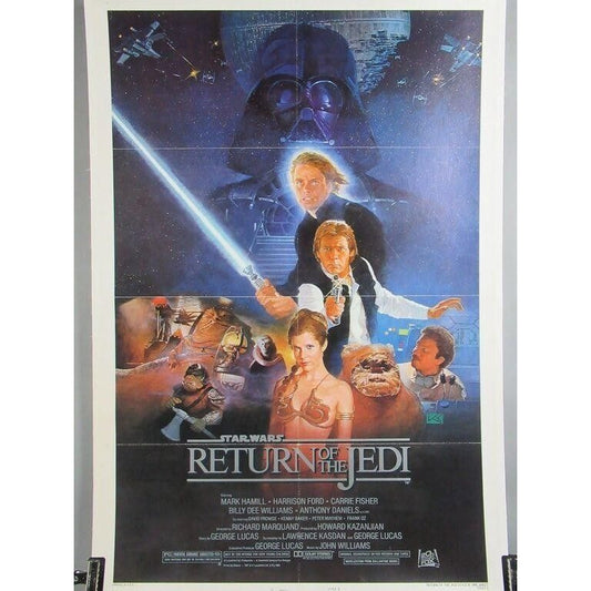 Return of the Jedi (1983) Original Style-B One-Sheet Linenbacked Movie Poster