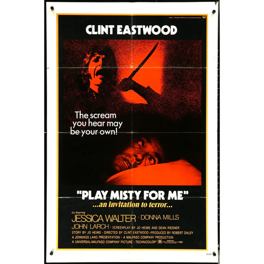 Play Misty For Me (1971) Original Folded Poster EM4-90